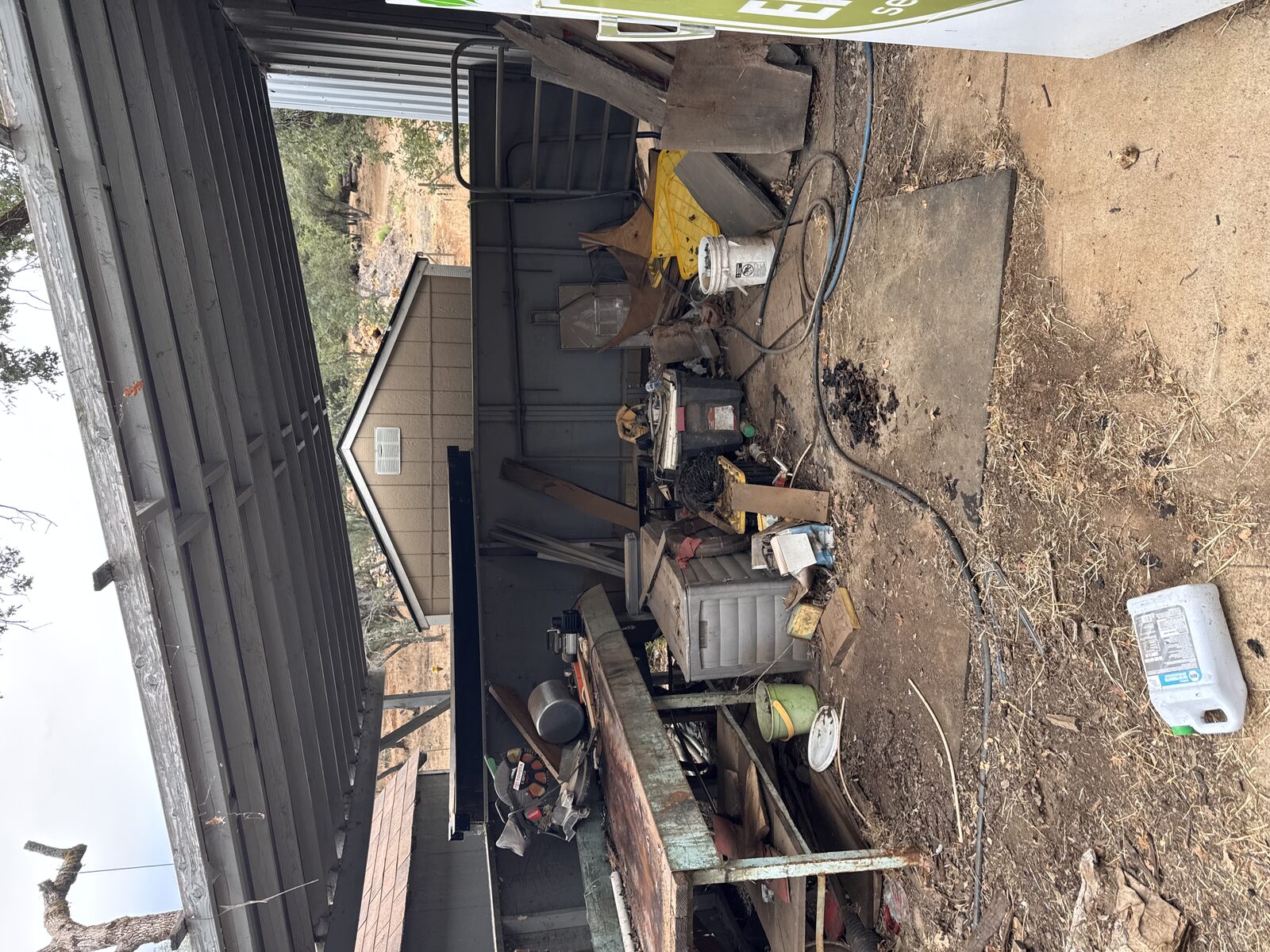 Job site before J&B cleared and prepped it
